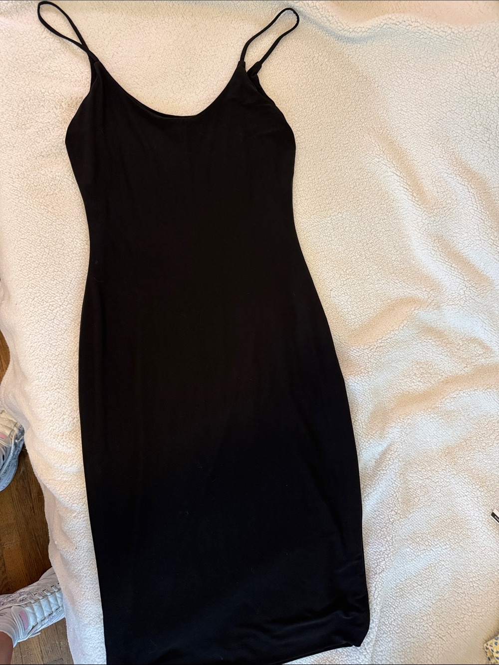 Classic Black Dress with Spaghetti Straps